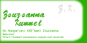 zsuzsanna kummel business card